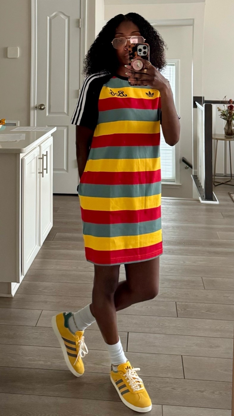 I always keep a couple of good t-shirt dresses handy for the summer.

#summeroutfit #summerdresses #tshirtdress #adidas #dickssportinggoods

#LTKootd #LTKPetite