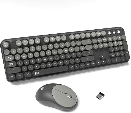 FD Wireless Keyboard and Mouse Combo - 2.4G Full-Sized Cute Colorful Mouse and Keyboard with 104 ... | Amazon (US)