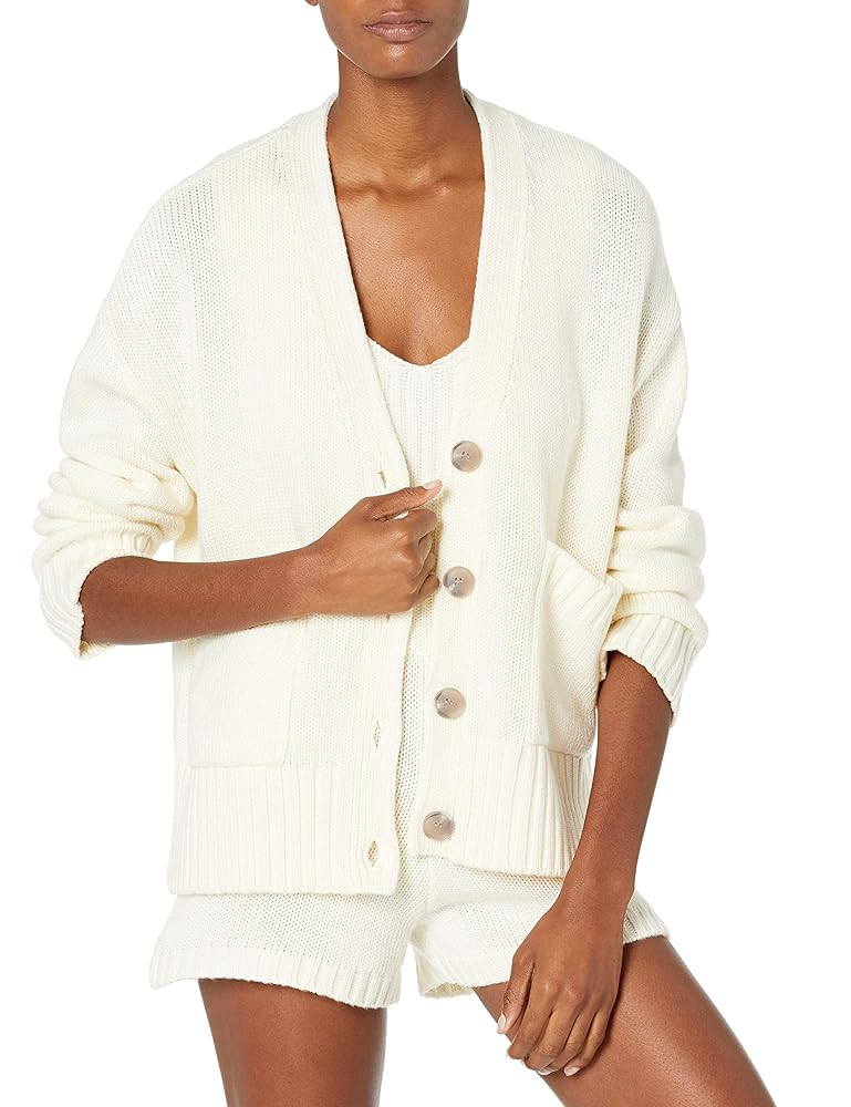 The Drop Women's Brigitte Cotton Blend Chunky Cardigan | Amazon (US)