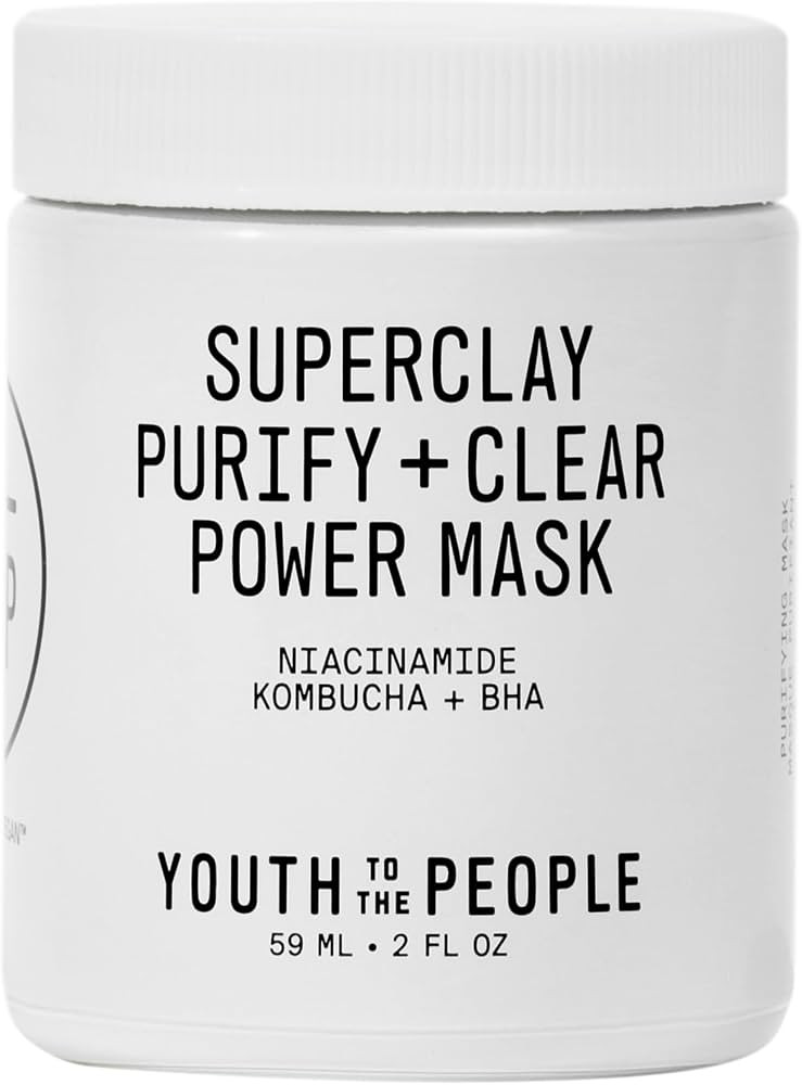 Youth To The People Superclay Purify + Clear Power Mask - Clay Mask with White Clay + French Gree... | Amazon (US)