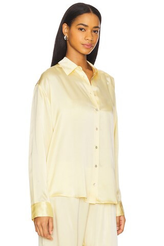 DONNI. The Silk Shirt in Butter from Revolve.com | Revolve Clothing (Global)