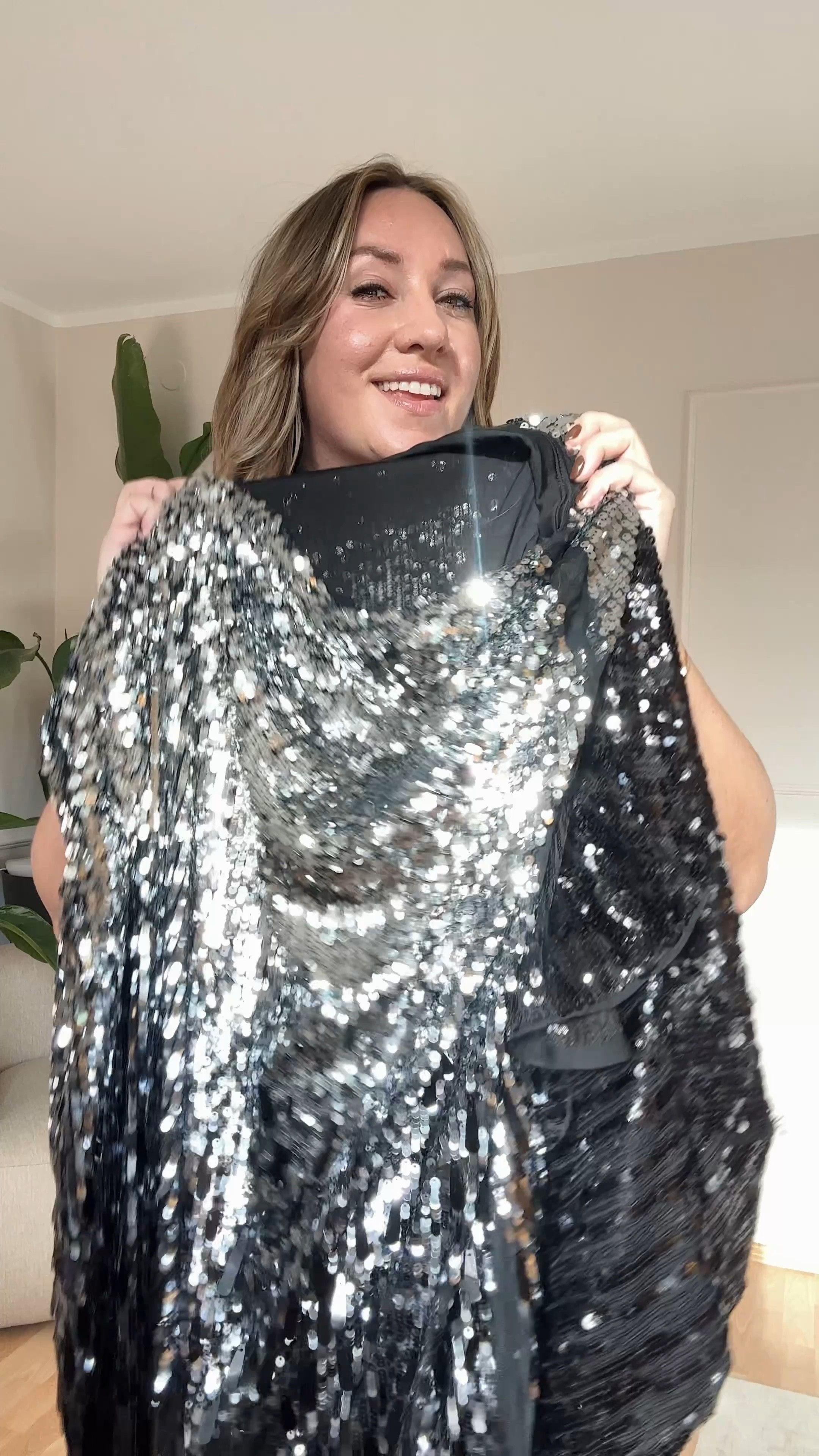 Ready for the 🪩🌟✨ season. 
Wearing size XXL in both styles. 

#LTKCyberWeek #LTKHoliday #LTKplussize