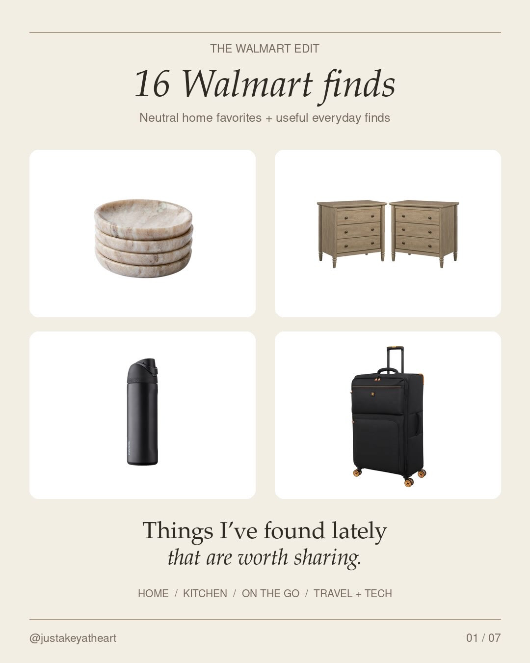 A little look at my @Walmart purchases over the past year as I slowly turn our home into the modern organic space I’ve been dreaming of 🤎 (annnnd some on my wish list) 

Warm wood, soft neutrals, natural textures…all the little details that make home feel cozy and put together. I’m mixing in pieces over time and loving how it’s coming together.

And because my purchases aren’t ALL home decor 😂 I included a few kitchen, workday, and travel essentials, too. Pretty things + practical things—that’s my kind of mix.

Save this for later and tell me which find is your favorite!

#WalmartFinds #ModernOrganicHome #NeutralHome #HomeStyle #walmartpartner