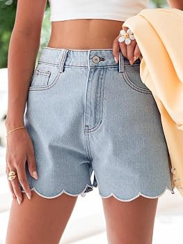 Aoysky Womens High Waisted Denim Shorts | Amazon (US)