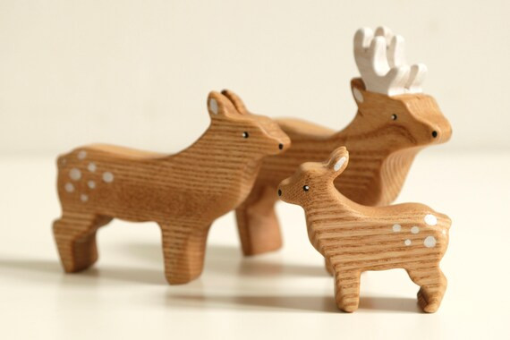 Forest animal set Wooden forest animal woodland toy animal Wooden animal figurines Eco friendly g... | Etsy (US)