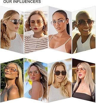 SOJOS Trendy Aviator Sunglasses Mens Womens Retro Metal Rimless Frame Shades Lentes De Sol Para M... | Amazon (US)