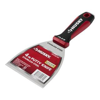 4 in. Putty Knife with Flexible Stainless Steel Blade | The Home Depot