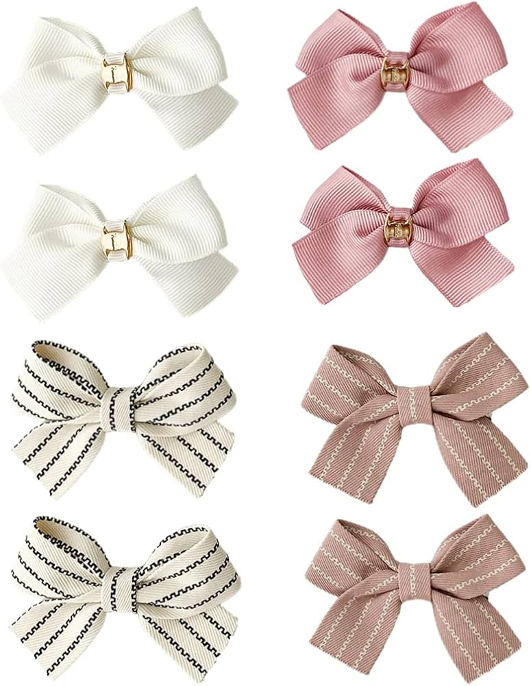 8PCS Baby Girl Dog Gift Wrap Hair Bow Clips Barrettes, Assorted Hair Accessories Alligator Clip f... | Amazon (US)