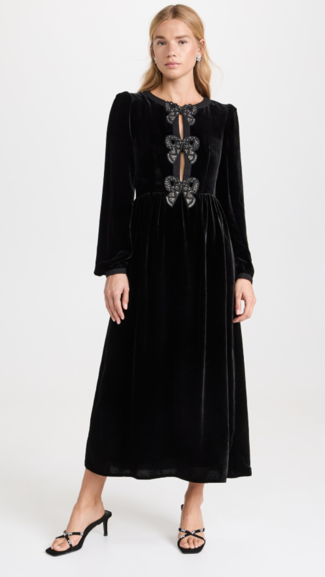 Saloni Camille Bows Dress | Shopbop | Shopbop