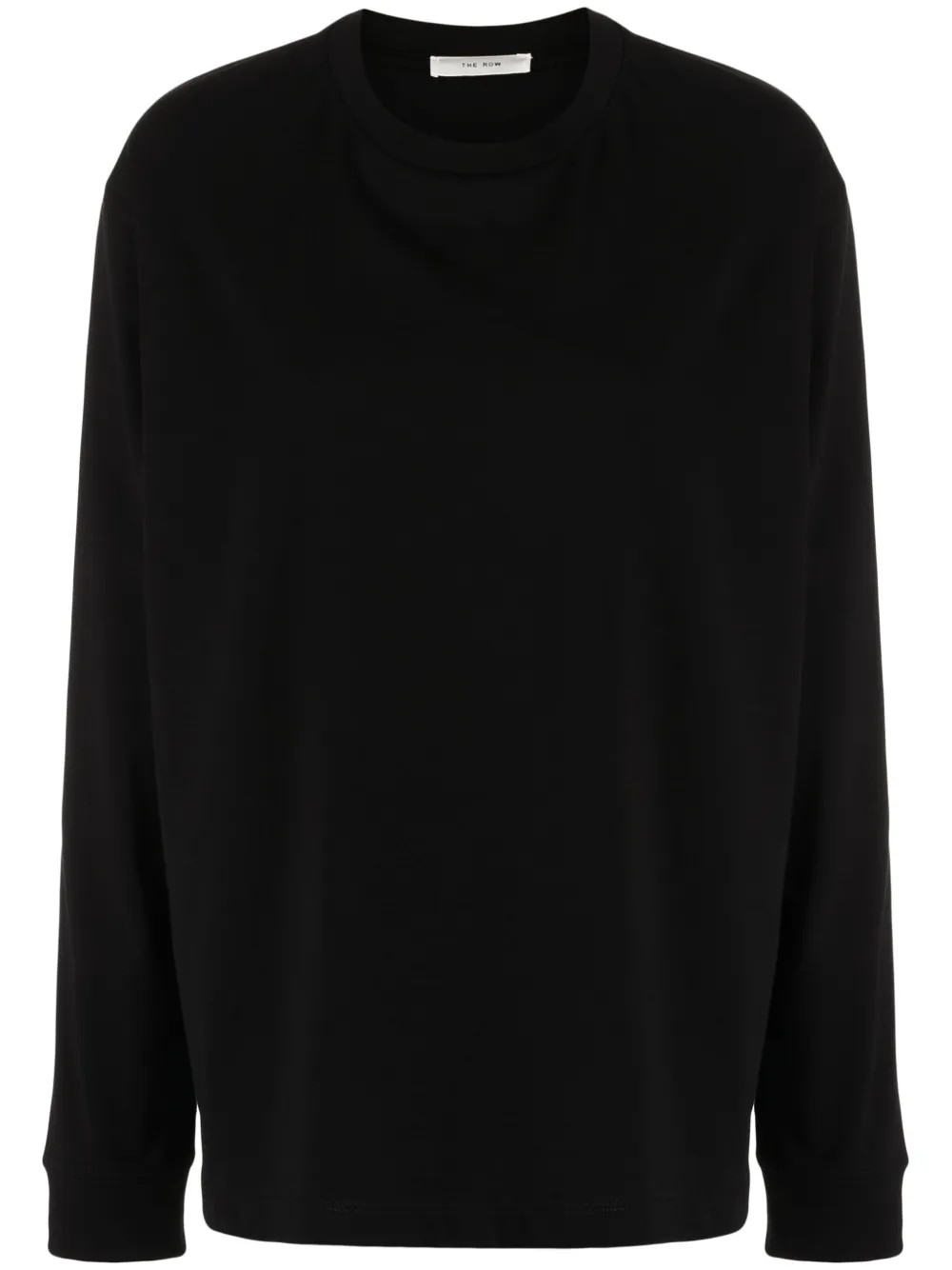 The Row long-sleeve crew-neck Top | Black | FARFETCH AU | Farfetch Global