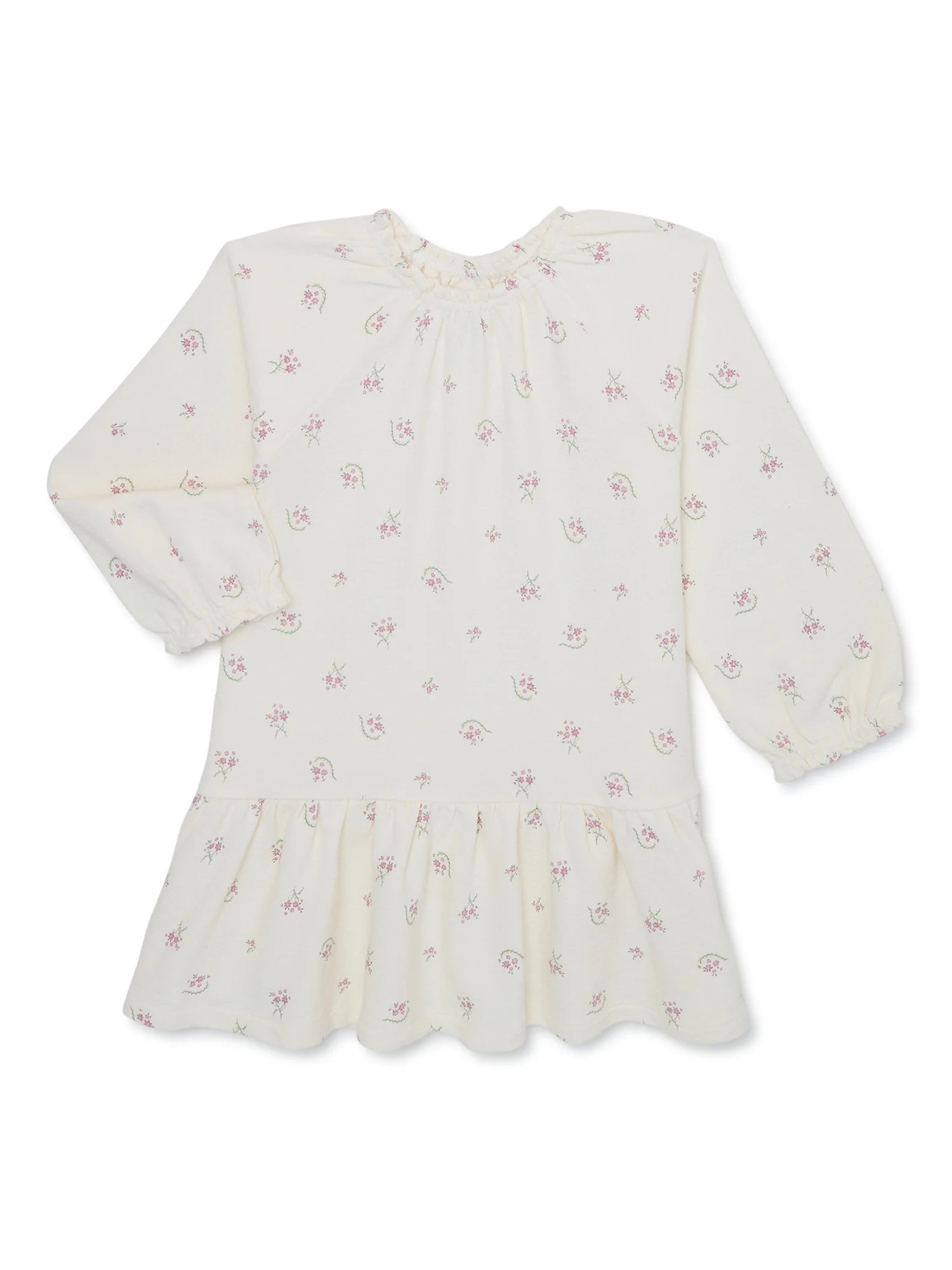 easy-peasy Baby and Toddler Girls Long Sleeve Printed Dress, Sizes 12M- 5T | Walmart (US)