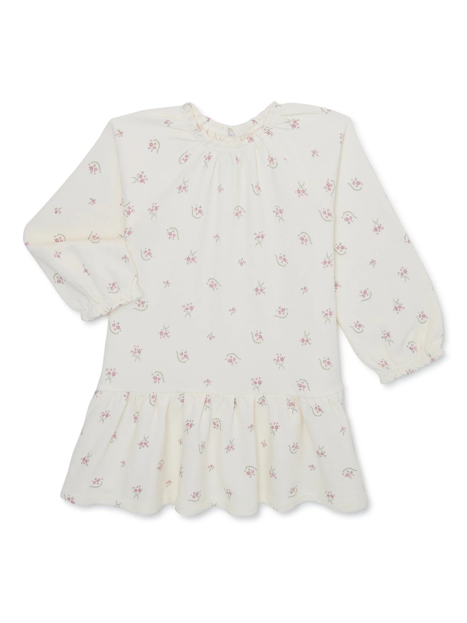 easy-peasy Baby and Toddler Girls Long Sleeve Printed Dress, Sizes 12M- 5T - Walmart.com | Walmart (US)