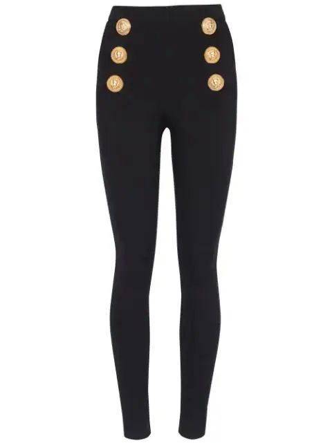 Balmain TEEN skinny-byxor Med Präglad Knapp - Farfetch | Farfetch Global