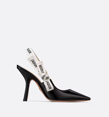 J'Adior Slingback Pump Black Patent Calfskin | DIOR | Dior Couture