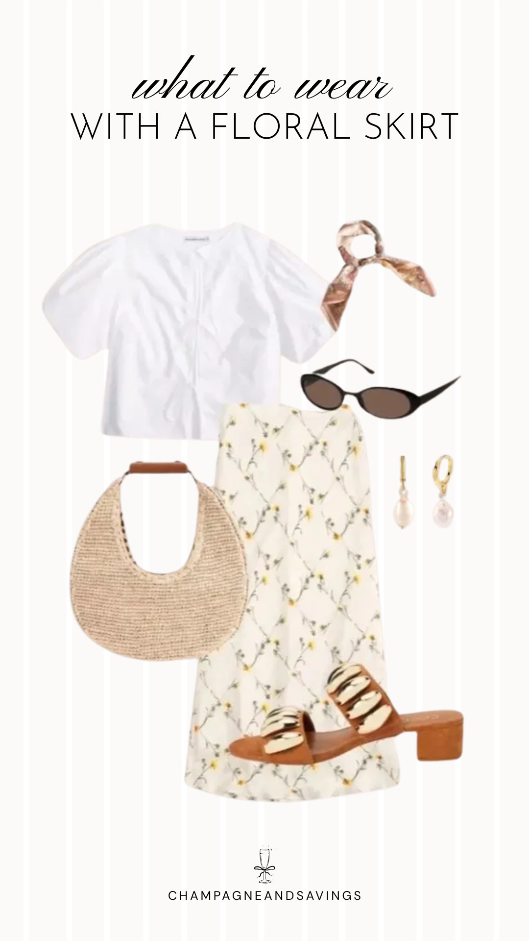 Floral skirt outfit 

#LTKootd