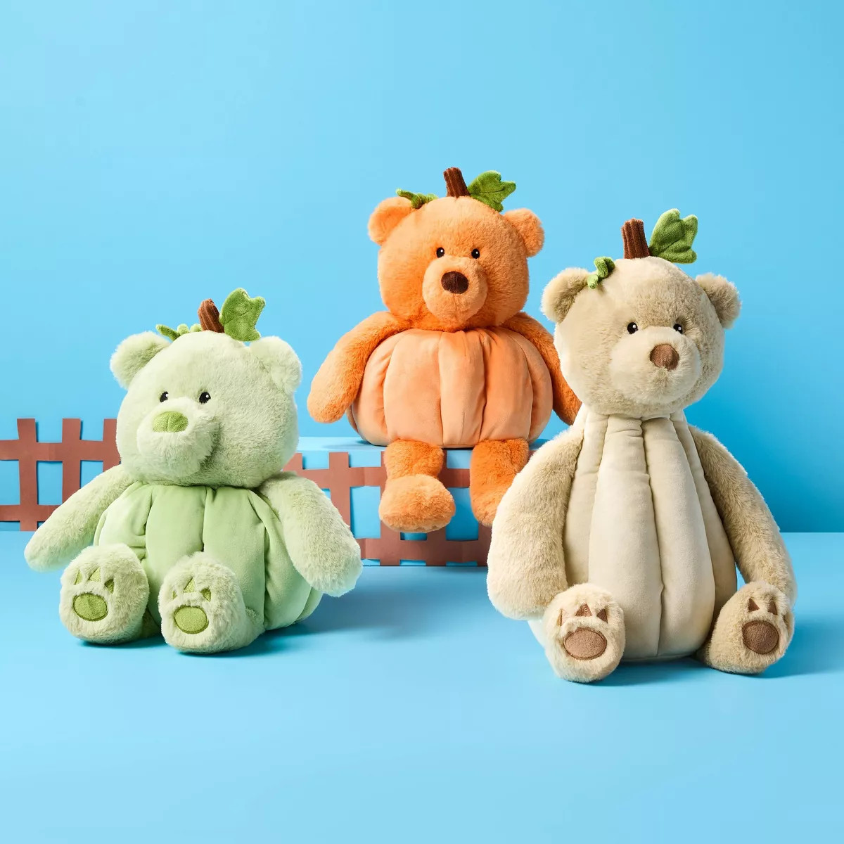 13" Pumpkin Bear Stuffed Animal Orange - Gigglescape\u2122 | Target