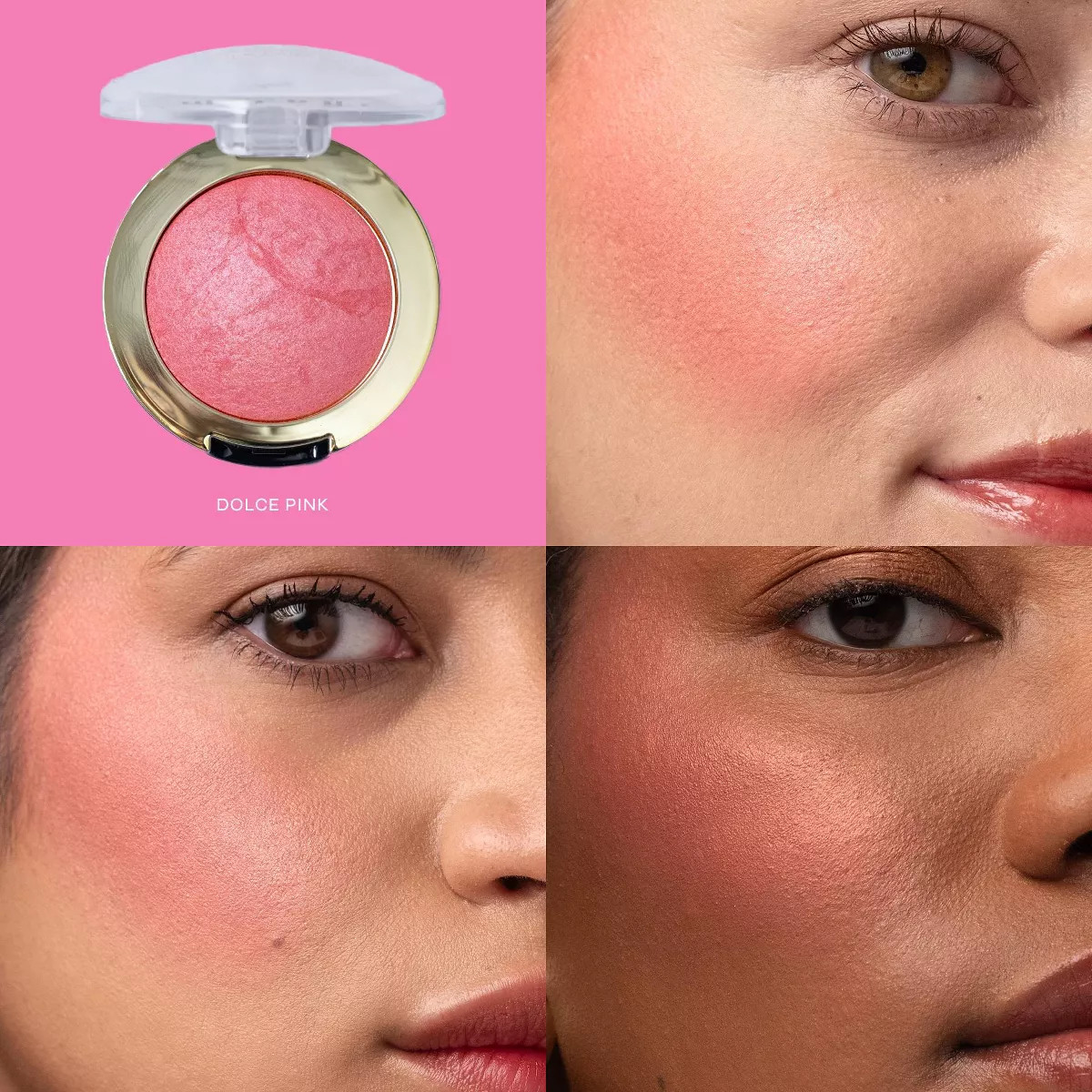 Milani Baked Blush - Dolce Pink: Vegan, Brightening, Buildable Coverage, Cheek Application | Target
