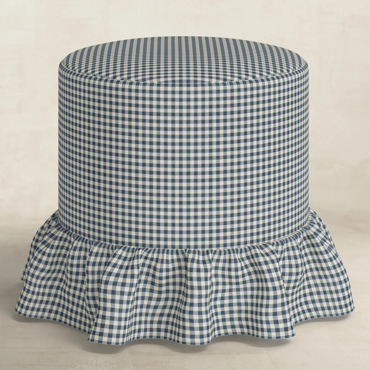 Ruffle Drum Ottoman | Wayfair North America