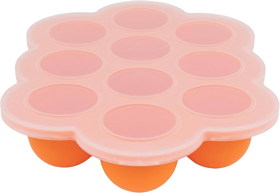 WeeSprout Silicone Freezer Tray with Clip on Lid Perfect Food Storage Container for Homemade Baby... | Amazon (US)