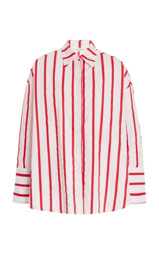 Exclusive Reverie Striped Cotton Poplin Shirt | Moda Operandi (Global)