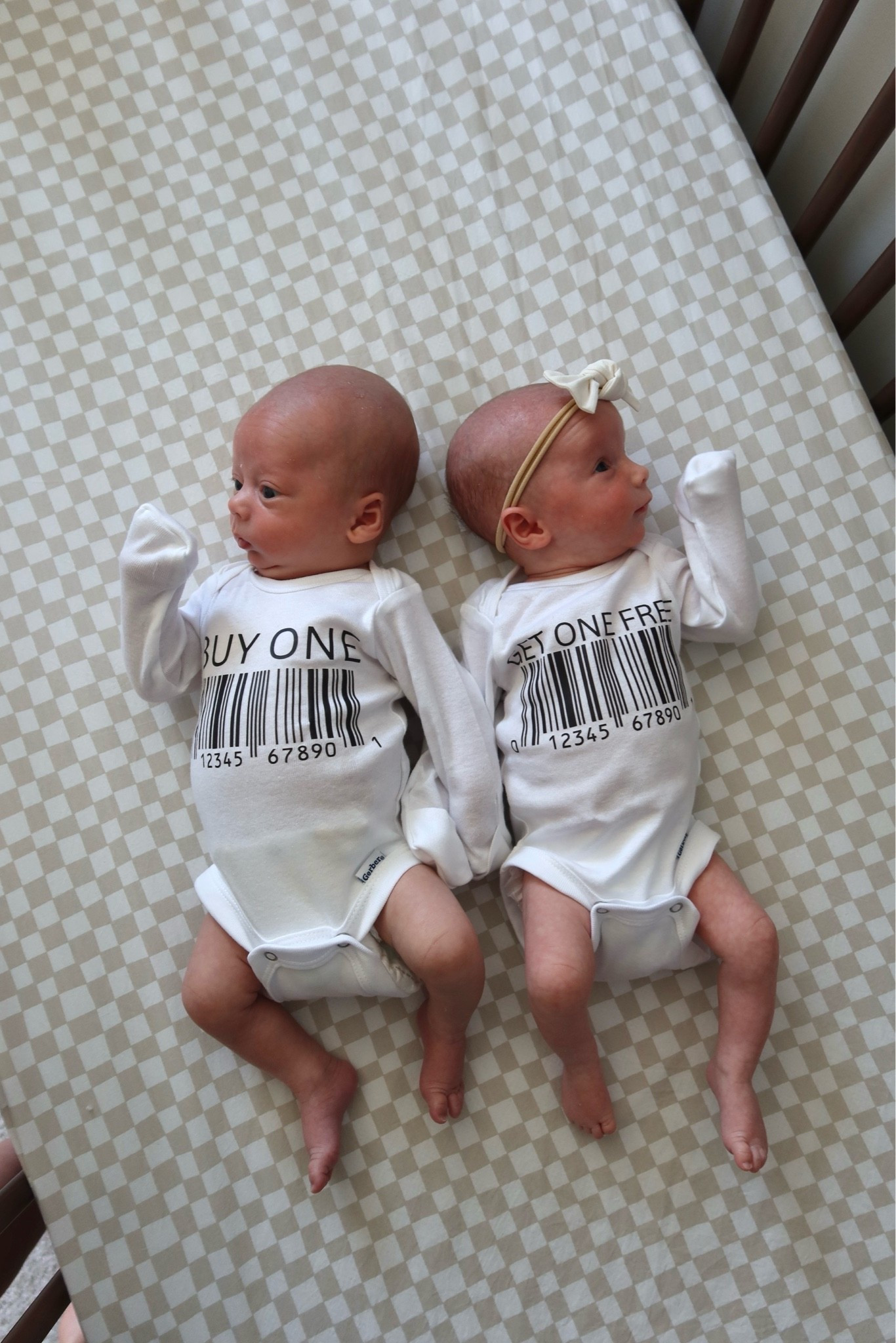 Buy one get one free twin newborn onsies!!