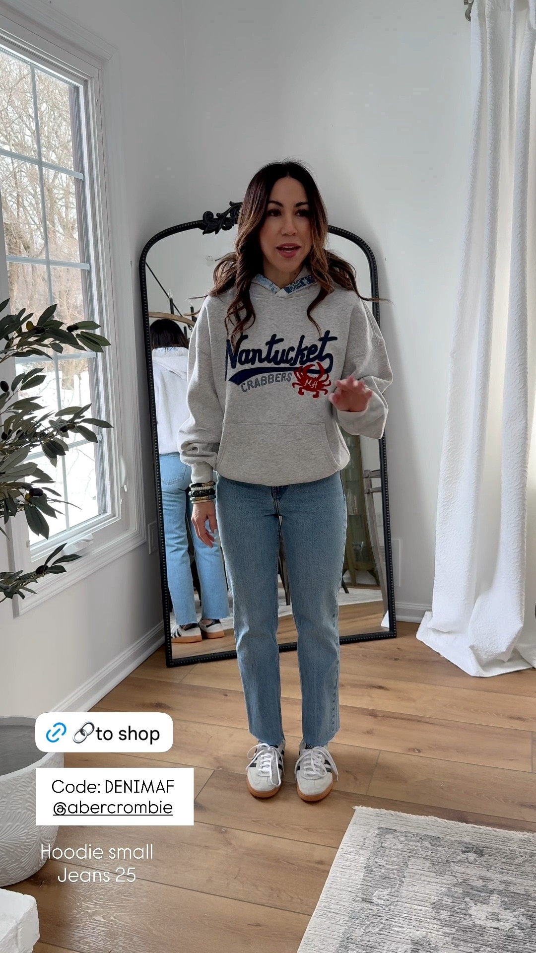 Abercrombie code DENIMAF. 25 short straight leg jeans. Small hoodie.

#LTKOver40 #LTKPetite #LTKSaleAlert

#LTKSaleAlert #LTKOver40 #LTKPetite