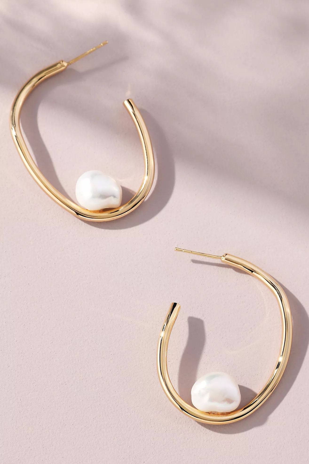 Half-Hoop Pearl Earrings | Anthropologie (US)