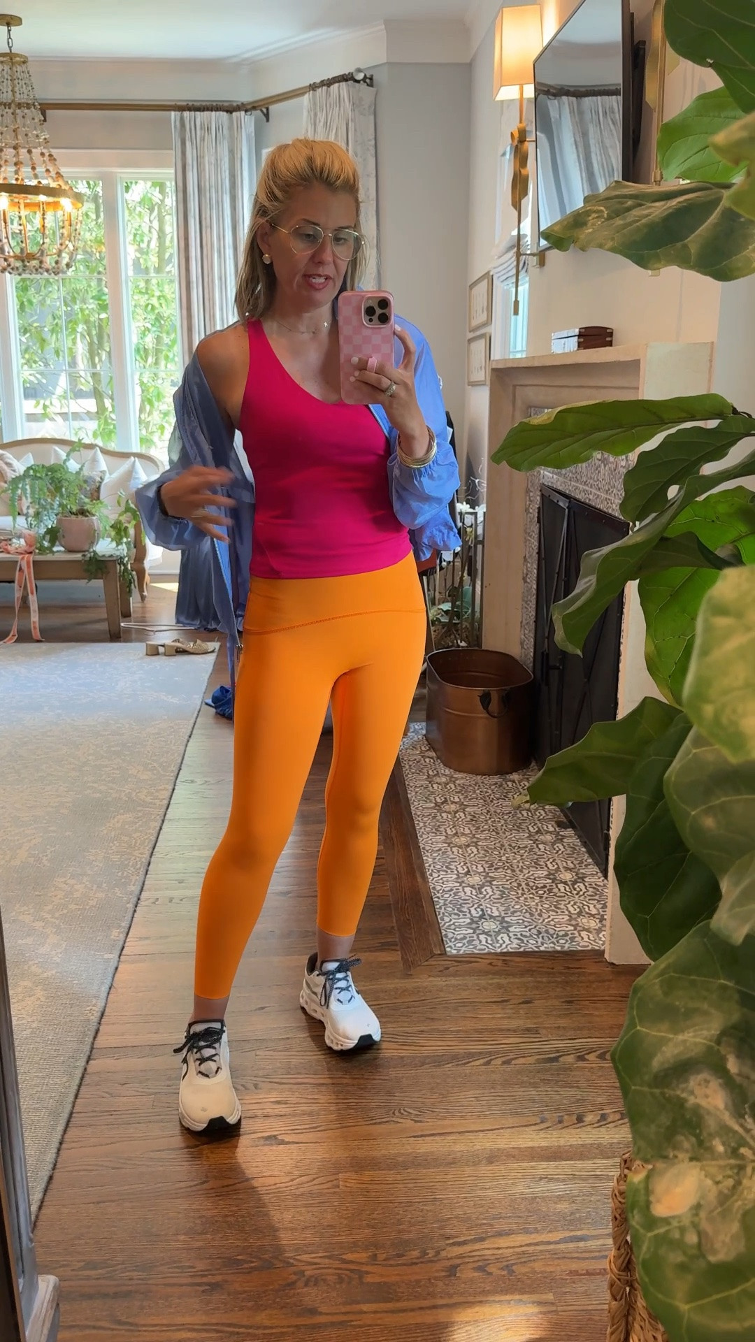 This mornings look… a little walking pad action followed by getting it done! Ha

Xs top (should have gotten small)
Small 7/8 legging 
Xs jacket

#LTKdayinmylife #LTKfitnessgoals #LTKActive