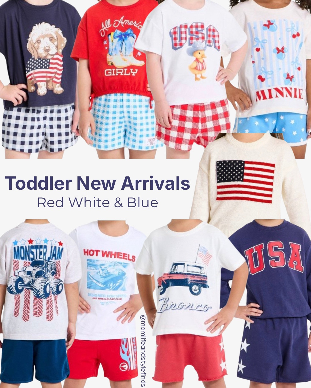 New red white & blue outfits for your little ones!

#targetstyle #targetfinds #toddlerclothes #toddlerstyle #babysummerclothes #redwhiteandblue #fourthofjuly #4thofjulyoutfits #americanflagsweater #americanaoutfits

#LTKSeasonal #LTKBaby #LTKKids