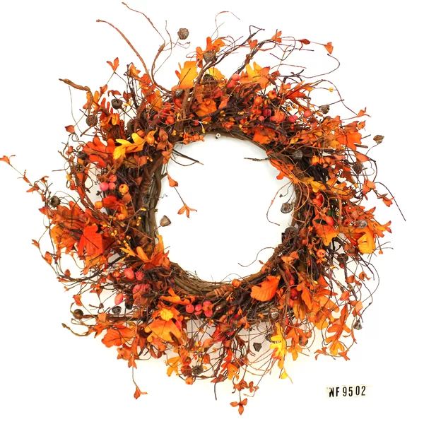 24" Silk Wreath | Wayfair North America