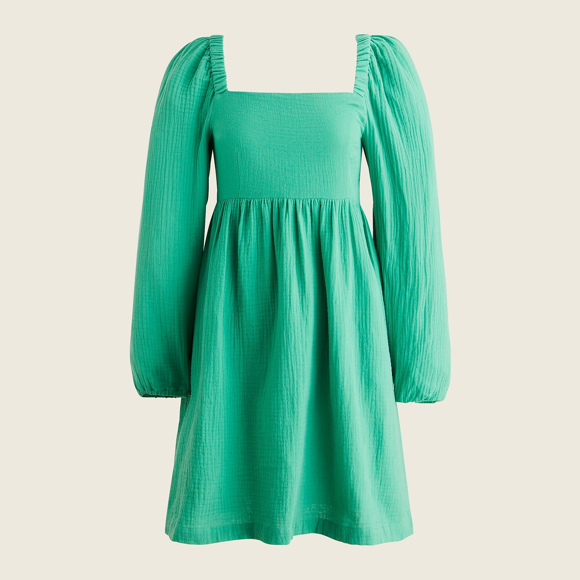 Squareneck soft gauze dress | J. Crew US