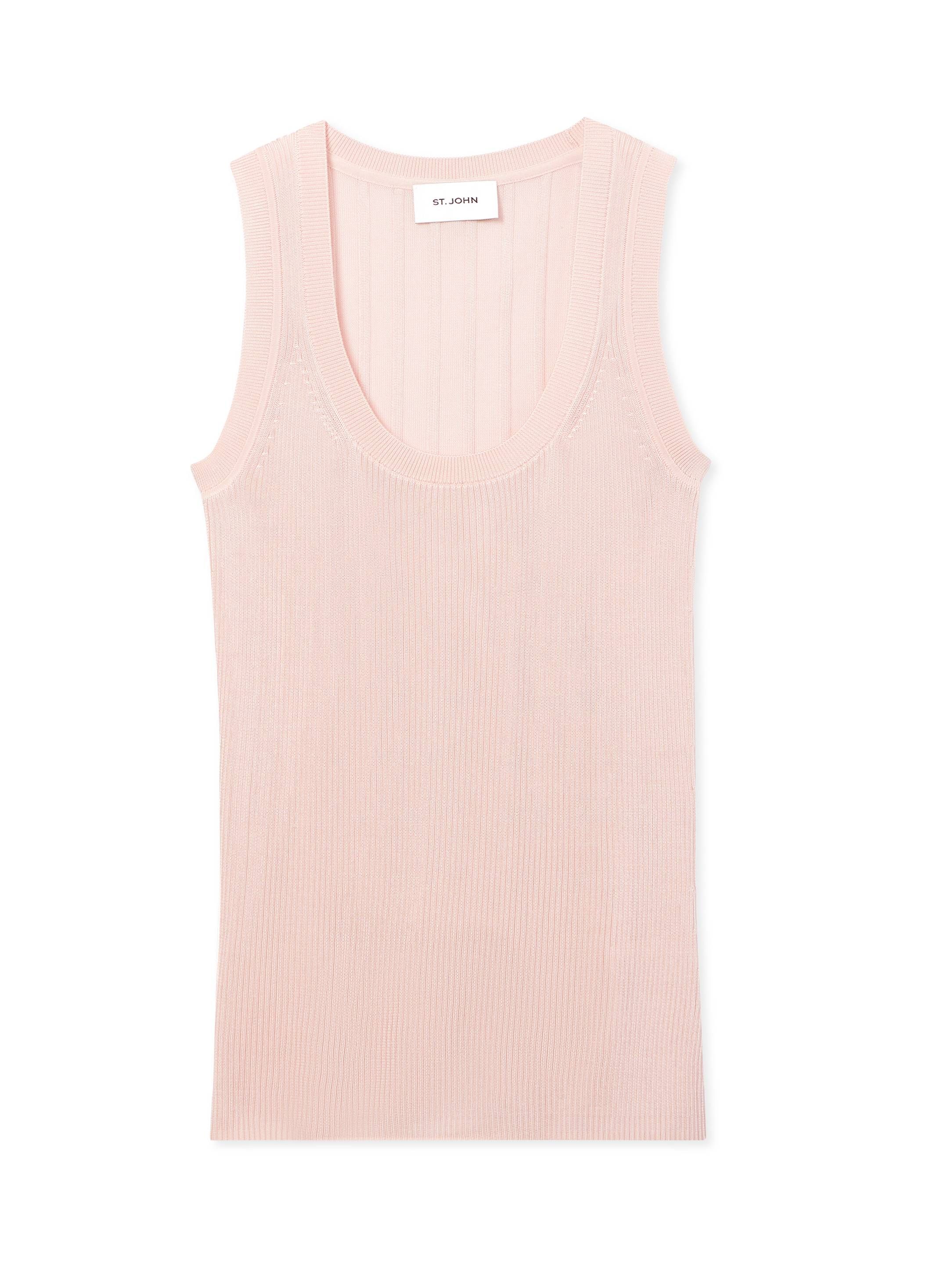 Rib Knit Scoop Neck Tank | St. John Knits