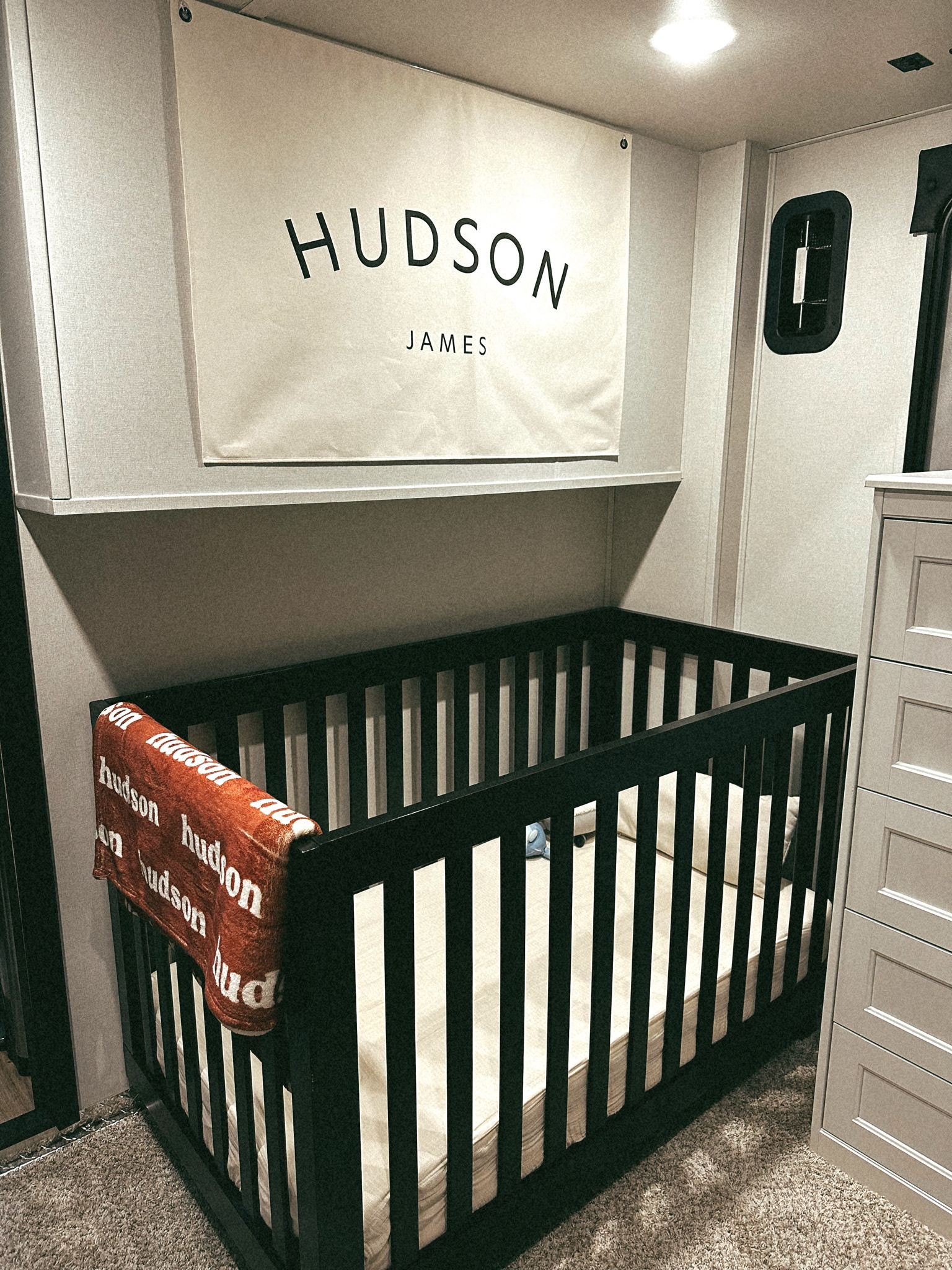 Huddie's crib set up in the camper 🙂 

#LTKBaby #LTKHome #LTKTravel