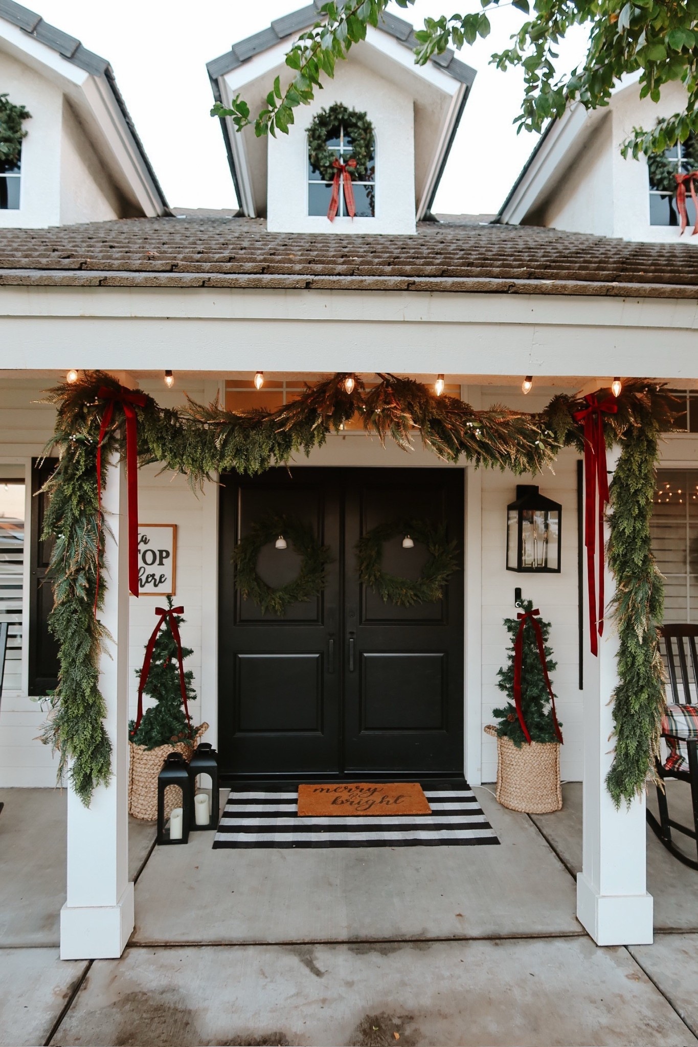The burgundy velvet bows are just the finishing touch on these decorations!! ❤️🎀

Outdoor Christmas decor, amazon, amazon decor, outdoor decor, Christmas porch, Christmas outside porch decor, ribbons, wreath, door mat, ornaments, California, Britt Horton

#LTKFindsUnder50 #LTKSeasonal #LTKHoliday