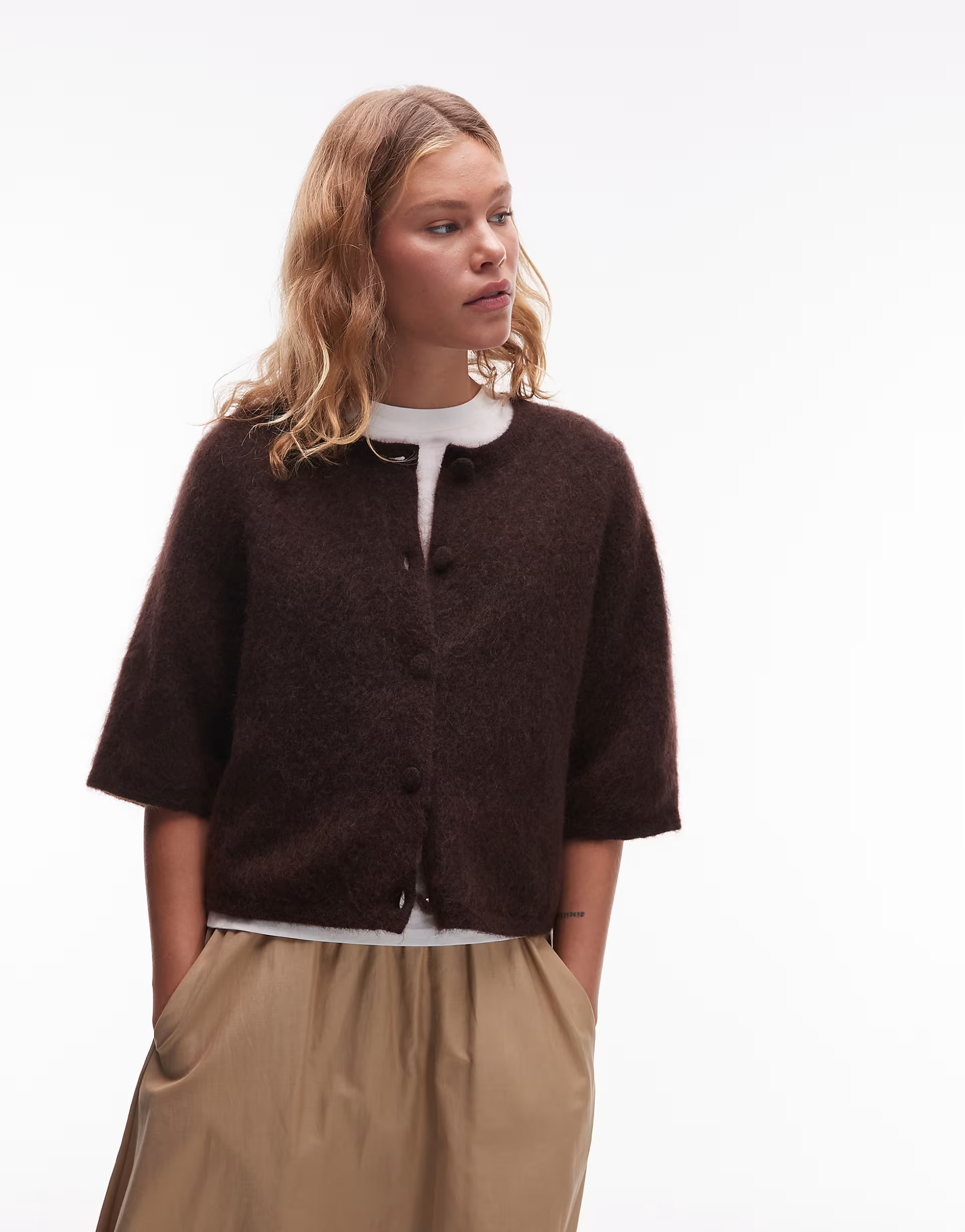 Home› Search results for Other storiea› & Other Stories mohair blend cardigan with short slee... | ASOS (Global)