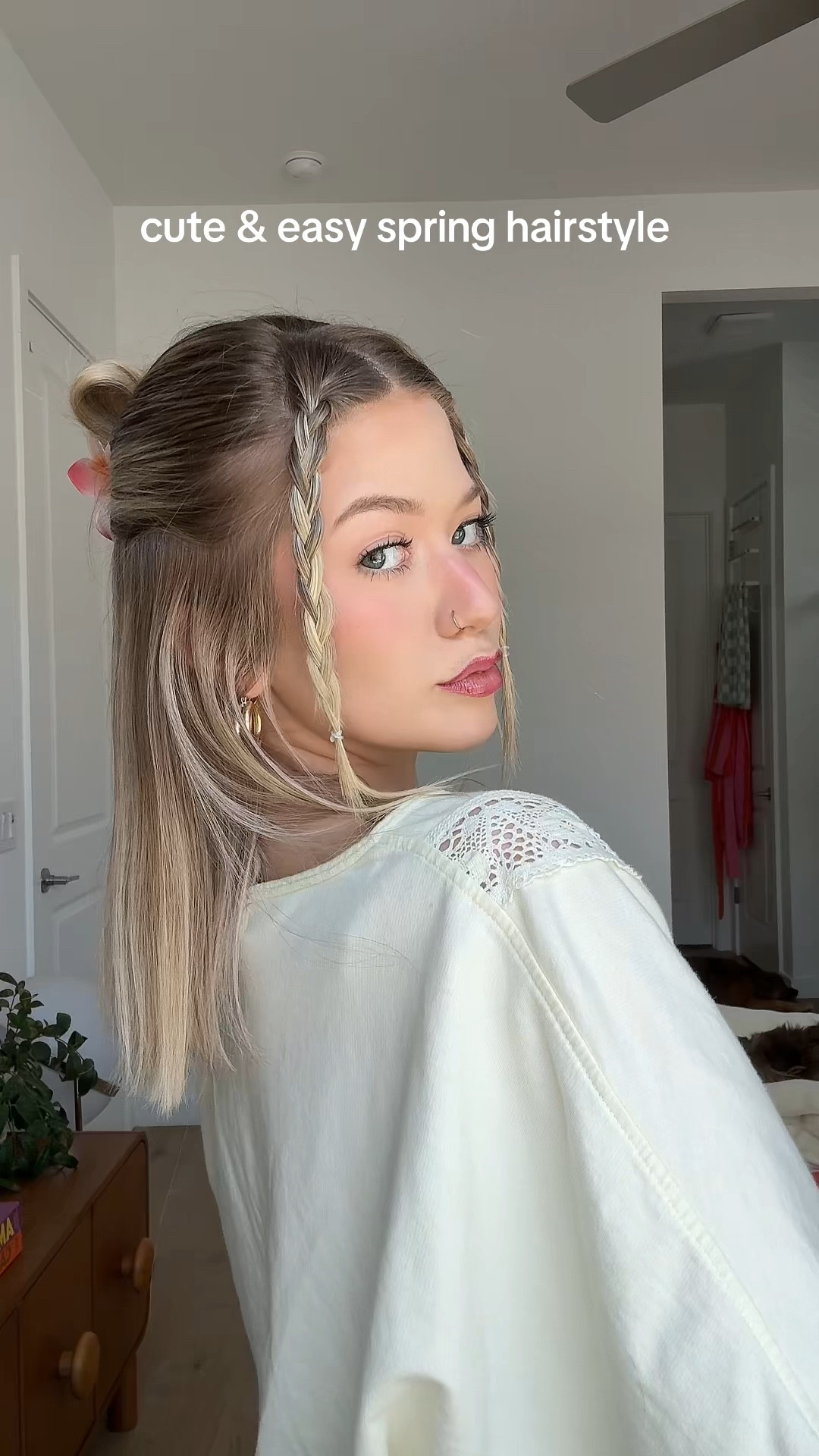 Cute Spring Hairstyle ✨🩷 

#LTKmorningroutine #LTKgrwm #LTKBeauty