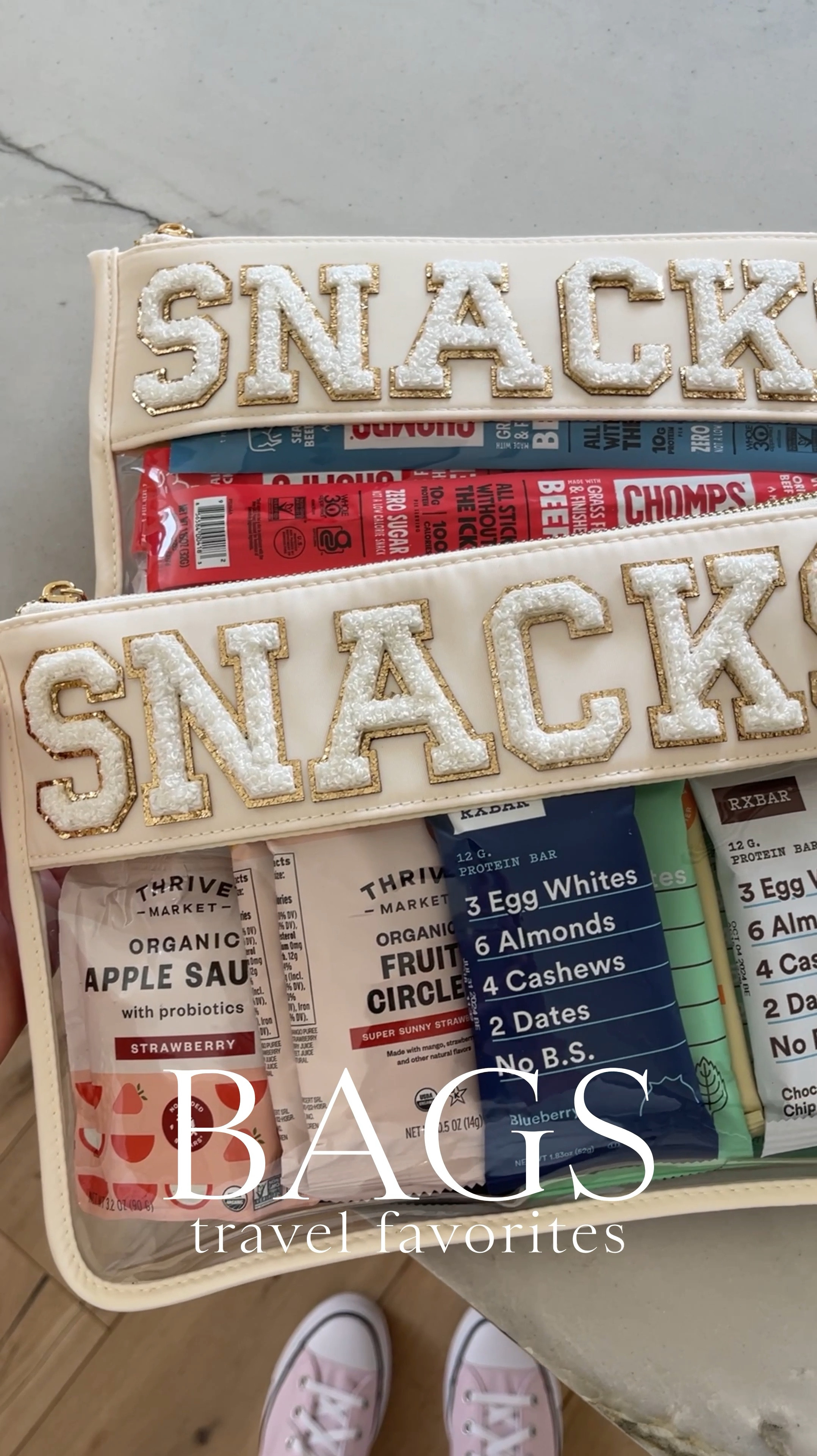 BAGS \ 5 travel bags I’m loving for the family, my skincare/makeup and all the tech things👌🏻👌🏻 These would also be great for daily items: snacks, spf, etc! Here’s what I’m sharing today👇🏻
+ custom clear $10+
+ checkered zip $28
+ electronics $15
+ padded computer $25
+ personalized color $22

#LTKItBag #LTKVideo #LTKTravel