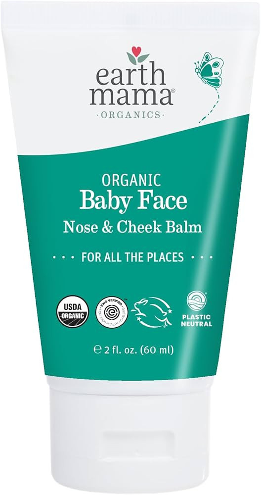 Earth Mama Organic Baby Face Nose & Cheek Balm | Moisturizer with Calendula Oil for Dry Skin Care... | Amazon (US)