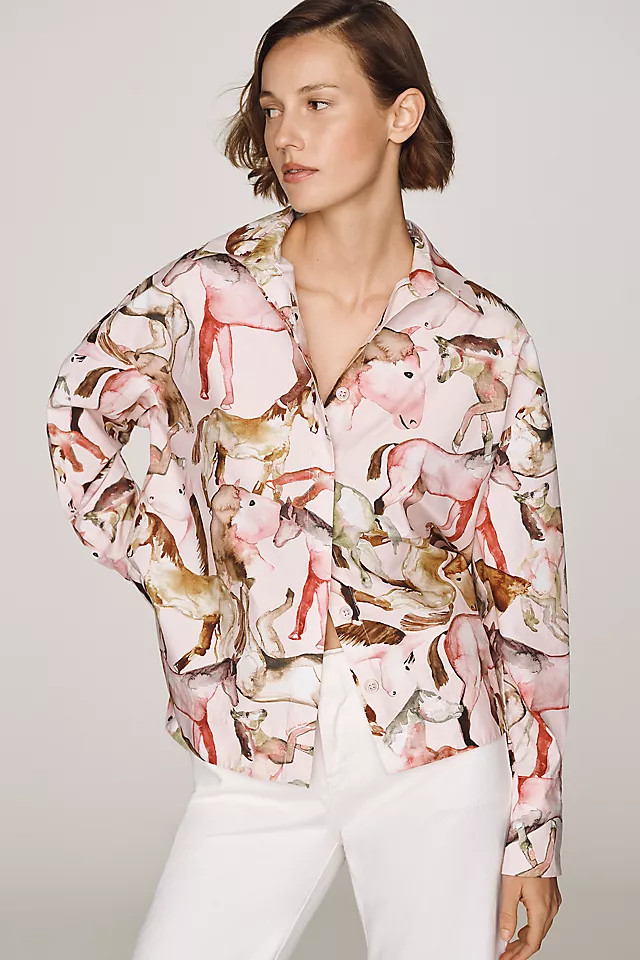 Equestrian 100% Cotton Buttondown Shirt | Anthropologie (US)