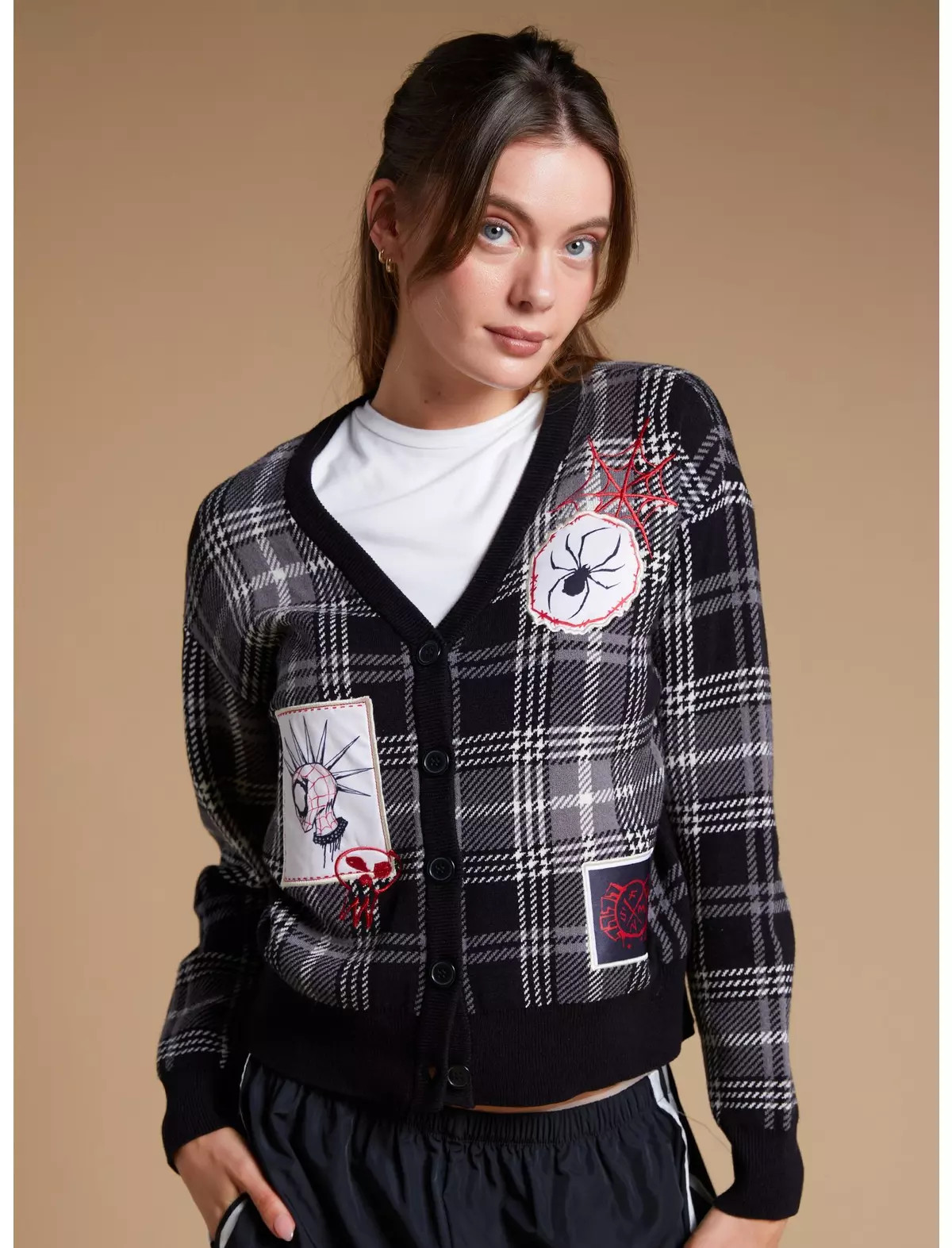 Marvel Spider-Man: Across the Spider-Verse Spider-Punk Icons Women's Cardigan - BoxLunch Exclusiv... | BoxLunch