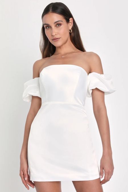 Bachelorette party dresses. White dresses. #LTKfindsunder100 #LTKwedding 

#LTKSeasonal #LTKover40 #LTKbeauty
