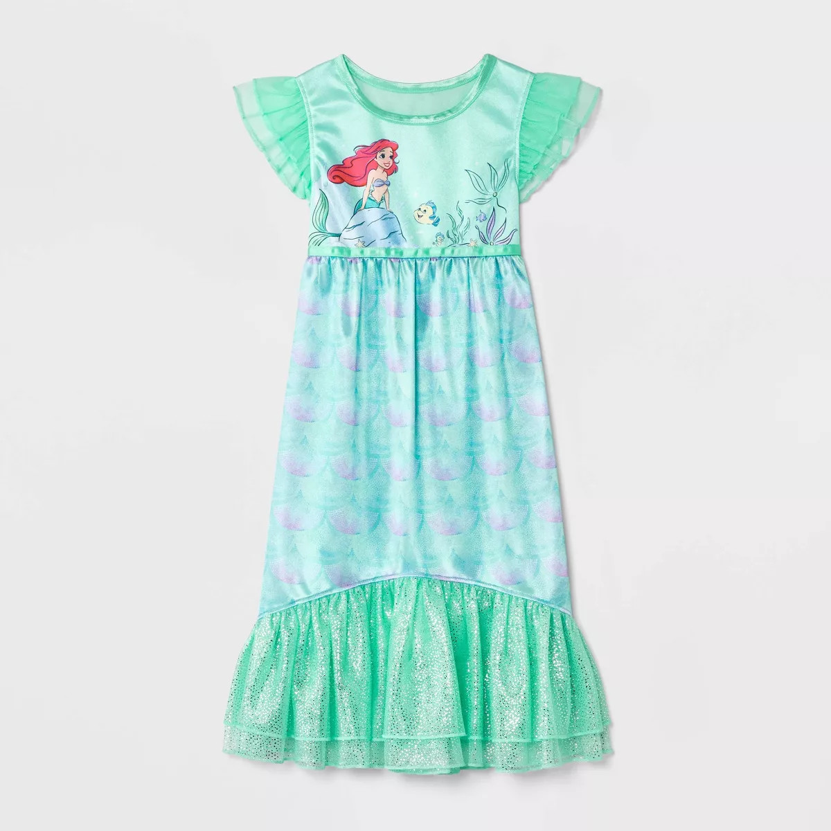 Toddler Girls' Disney Ariel Fantasy NightGown - Blue 2T | Target