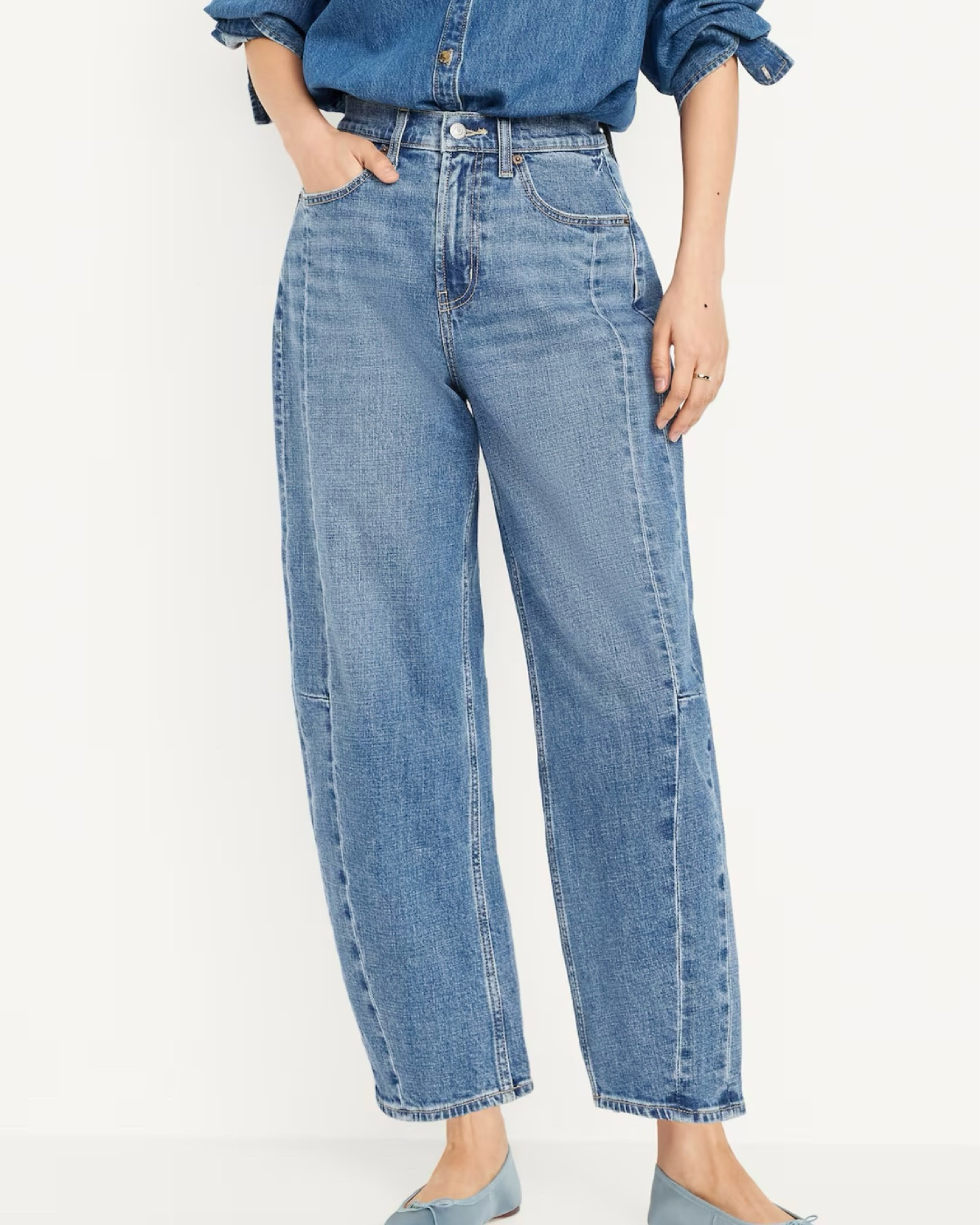 High-Waisted Barrel Ankle Jeans 👖 

#LTKStyleTip #LTKU #LTKWatchNow