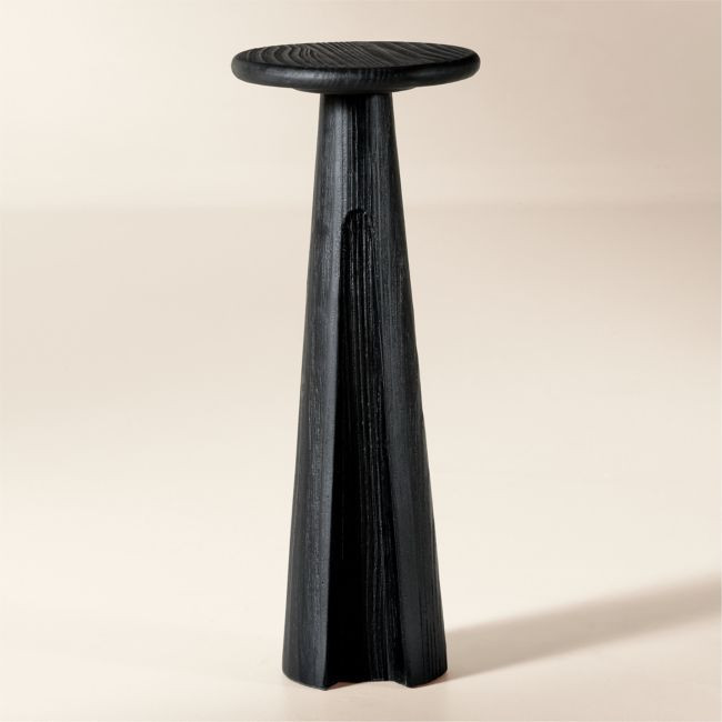 Ciccio Black Wood Side Table | CB2