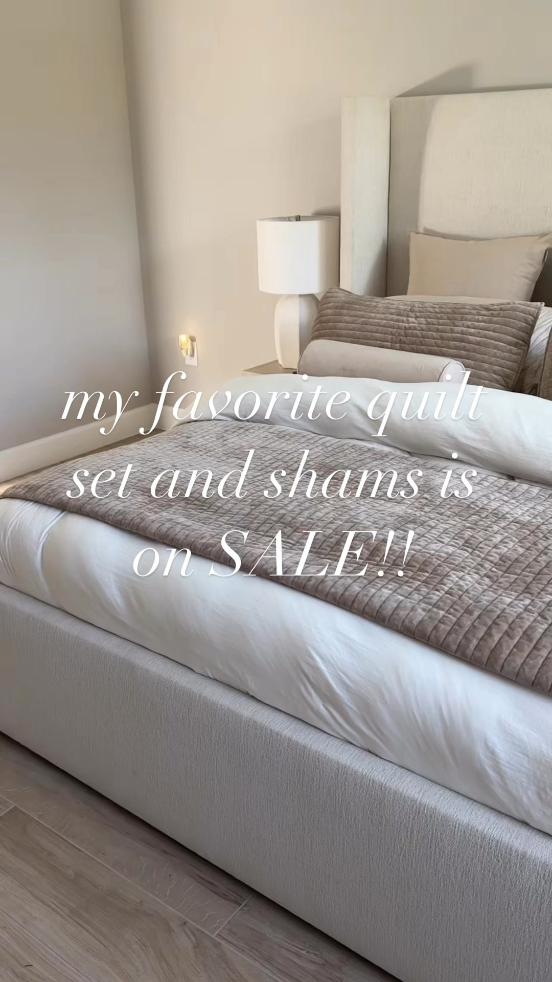 Amazon neutral cozy hotel style bedding! This quilt is everything! So soft and comes in multiple colors, I love it! 

#LTKWatchNow #LTKHome