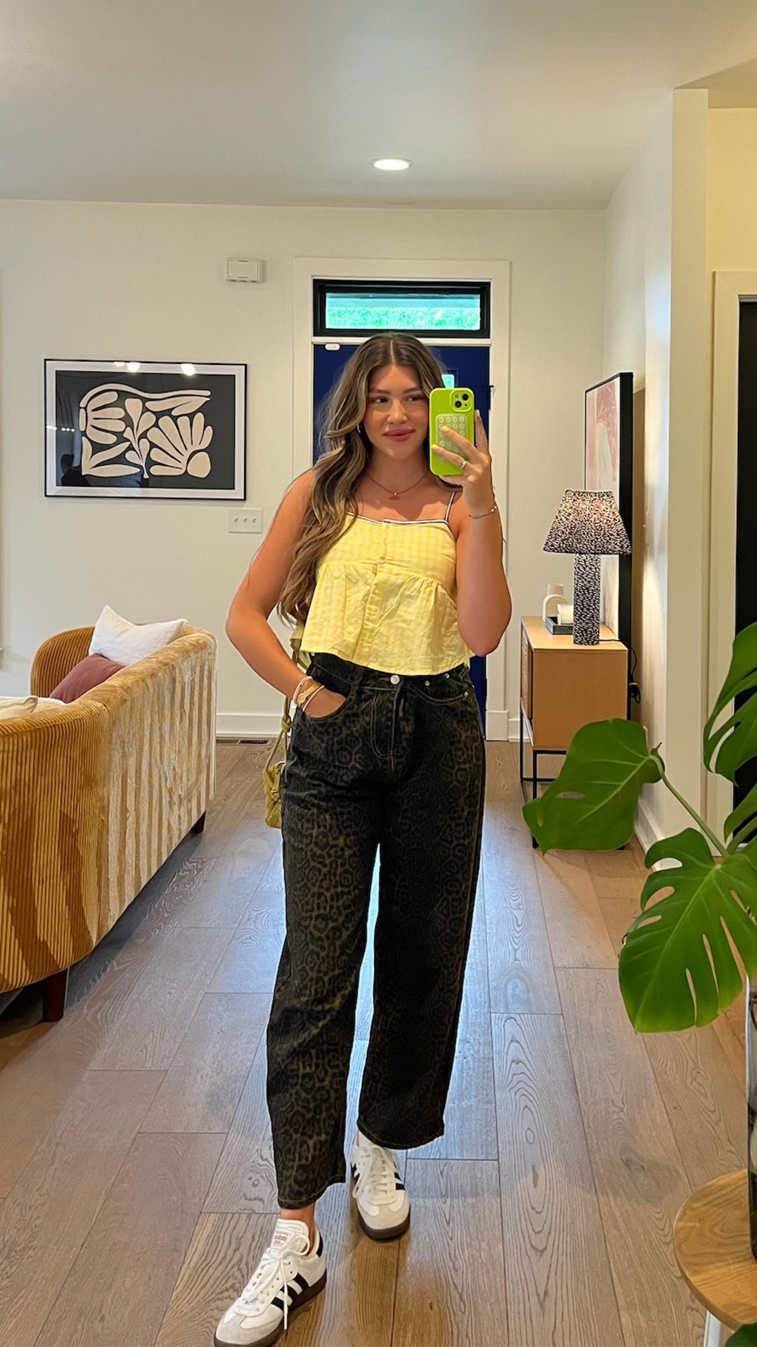 Spring outfit inspo with leopard pants!  

#LTKfindsunder100 #LTKstyletip #LTKshoecrush