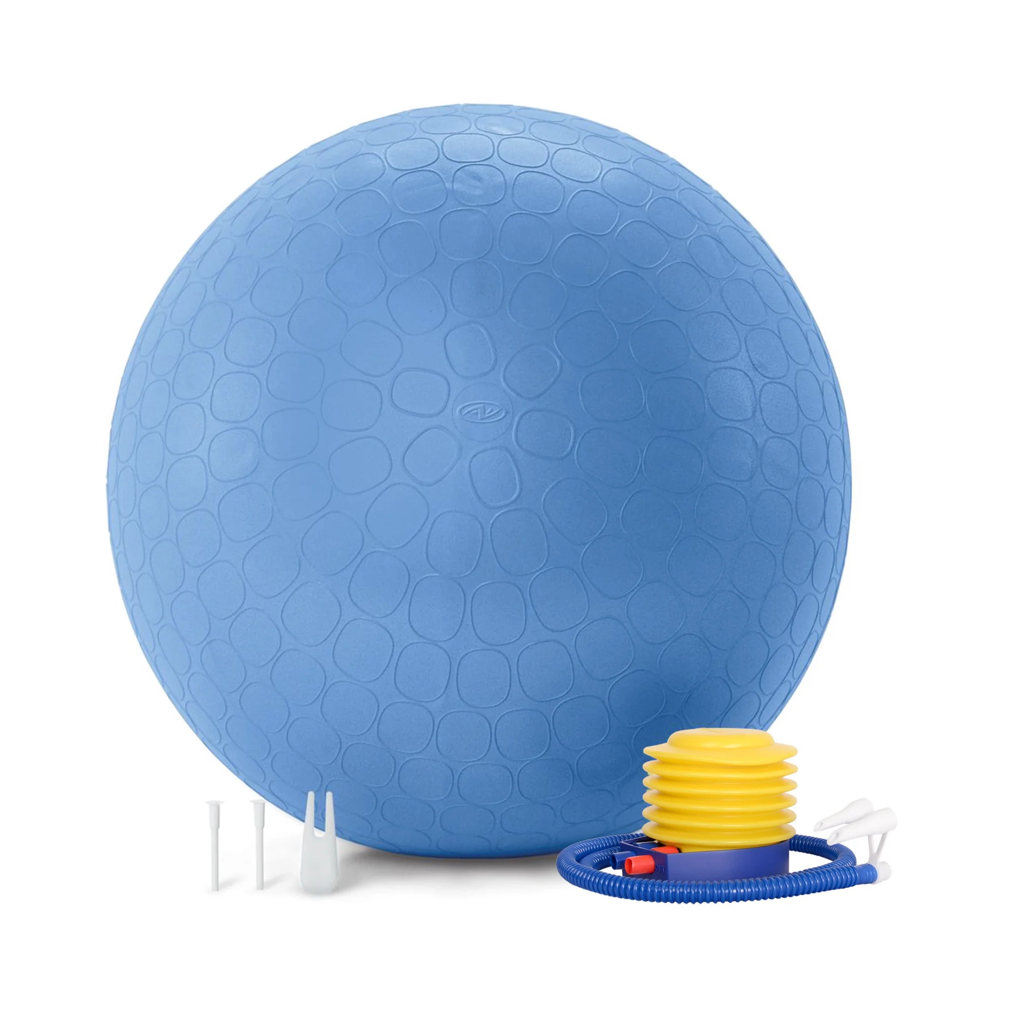 Athletic Works 65cm Exercise Yoga Ball, Anti Burst Free Air Pump for Gym Workout | Walmart (US)