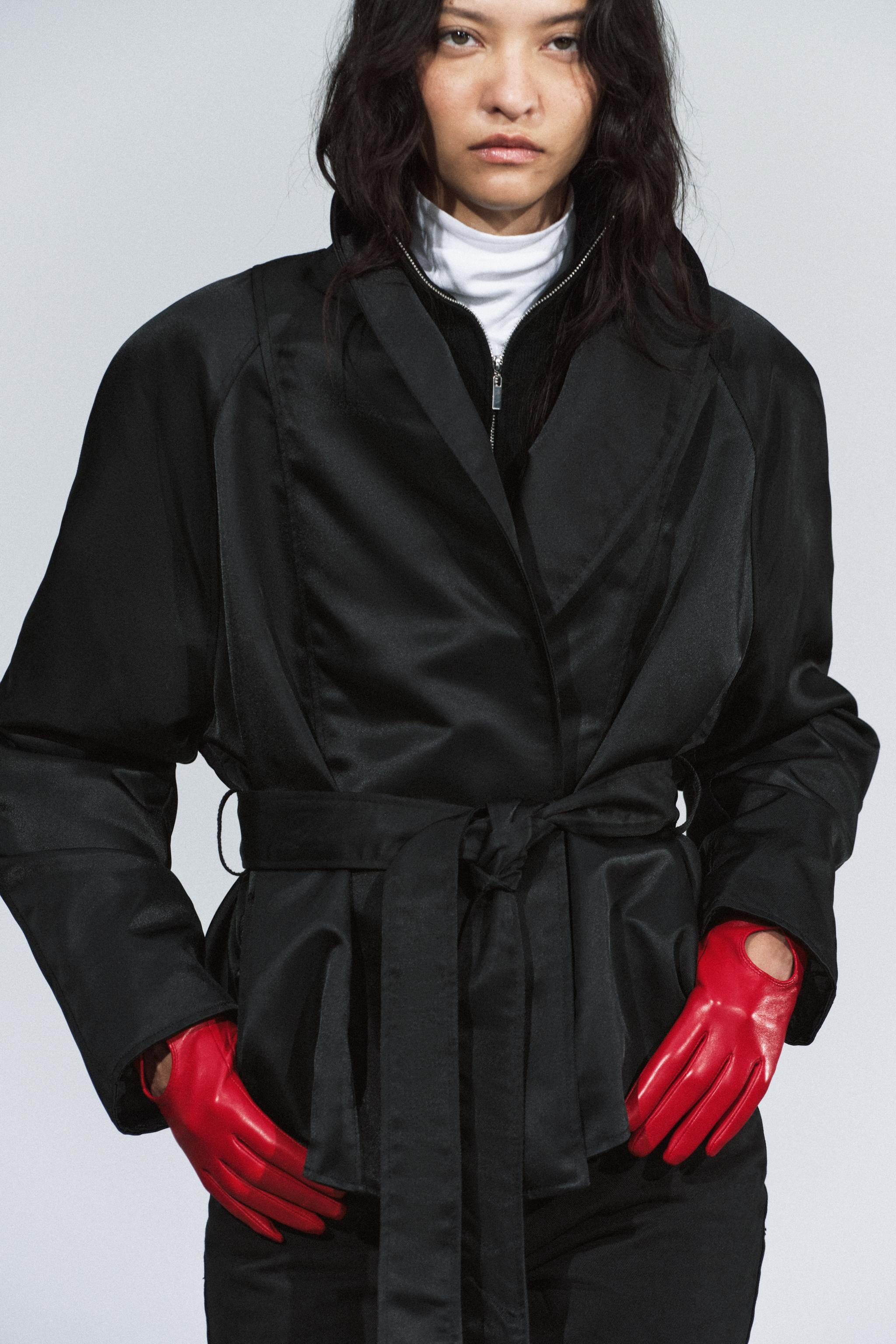 100% LEATHER SHORT GLOVES | Zara US