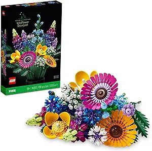 LEGO Icons Wildflower Bouquet 10313 Set - Artificial Flowers with Poppies and Lavender, Adult Col... | Amazon (US)