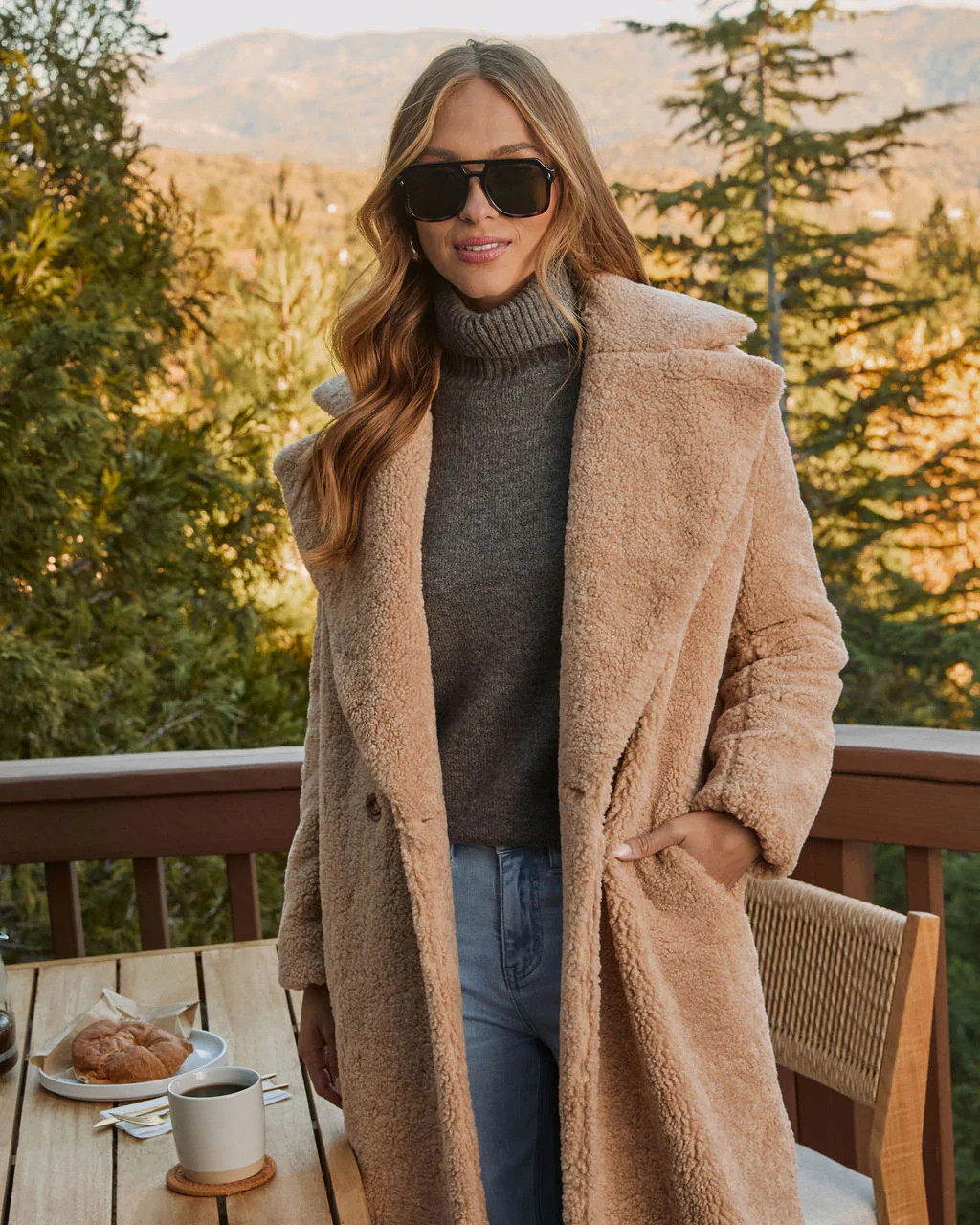 Yulissa Pocketed Teddy Coat | VICI